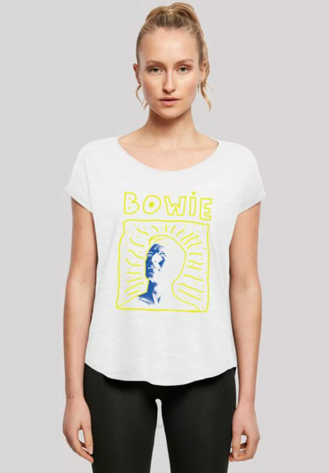 F4NT4STIC T-Shirt Long Cut T-Shirt David Bowie 90s Frame Damen,Premium Merc günstig online kaufen