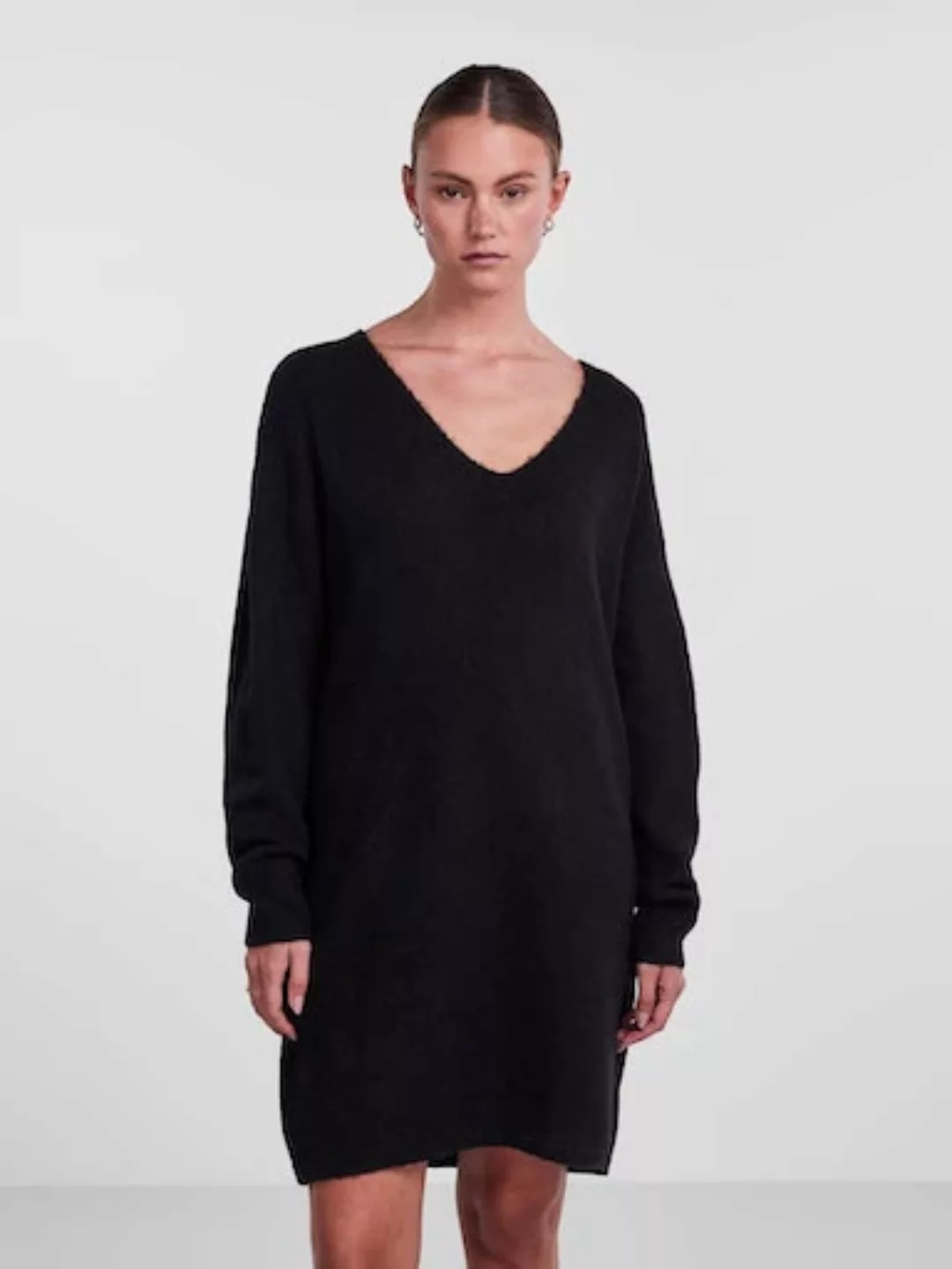 Pieces  Kurze Kleider PCJULIANA LS V-NECK KNIT DRESS NOOS BC günstig online kaufen