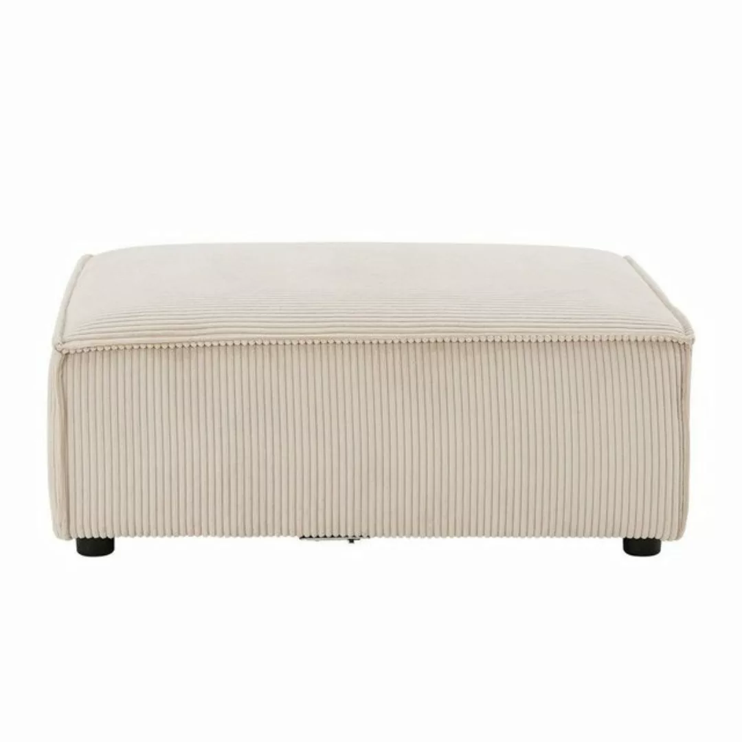 Juskys Sofa Domas, Ottomane zum Füße hochlegen, modulares Sofa für Wohnzimm günstig online kaufen