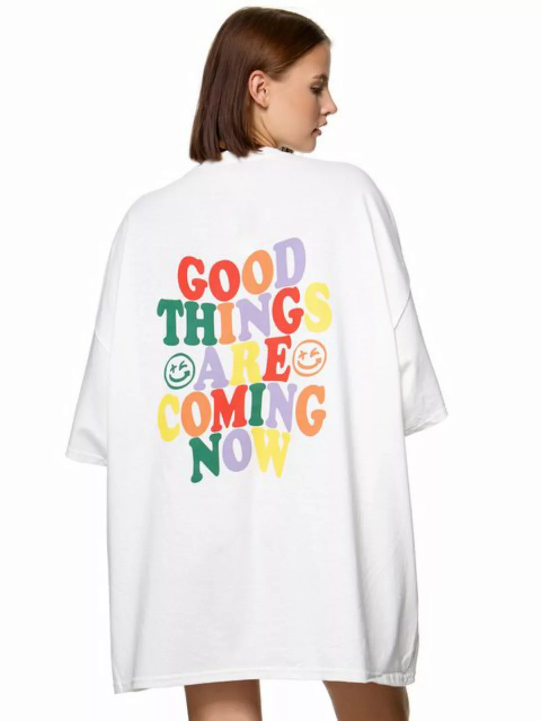 Worldclassca T-Shirt Worldclassca Oversized Print T-Shirt lang Tee Sommer O günstig online kaufen