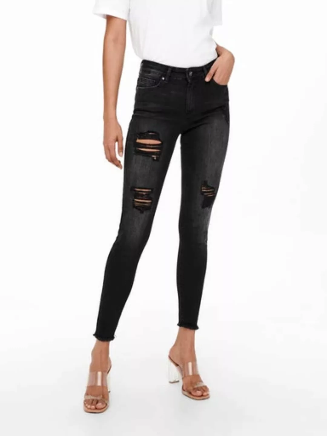 ONLY Ankle-Jeans ONLBLUSH MID SK RW AK DT DNM TAI099 NOOS mit Destroyed Eff günstig online kaufen