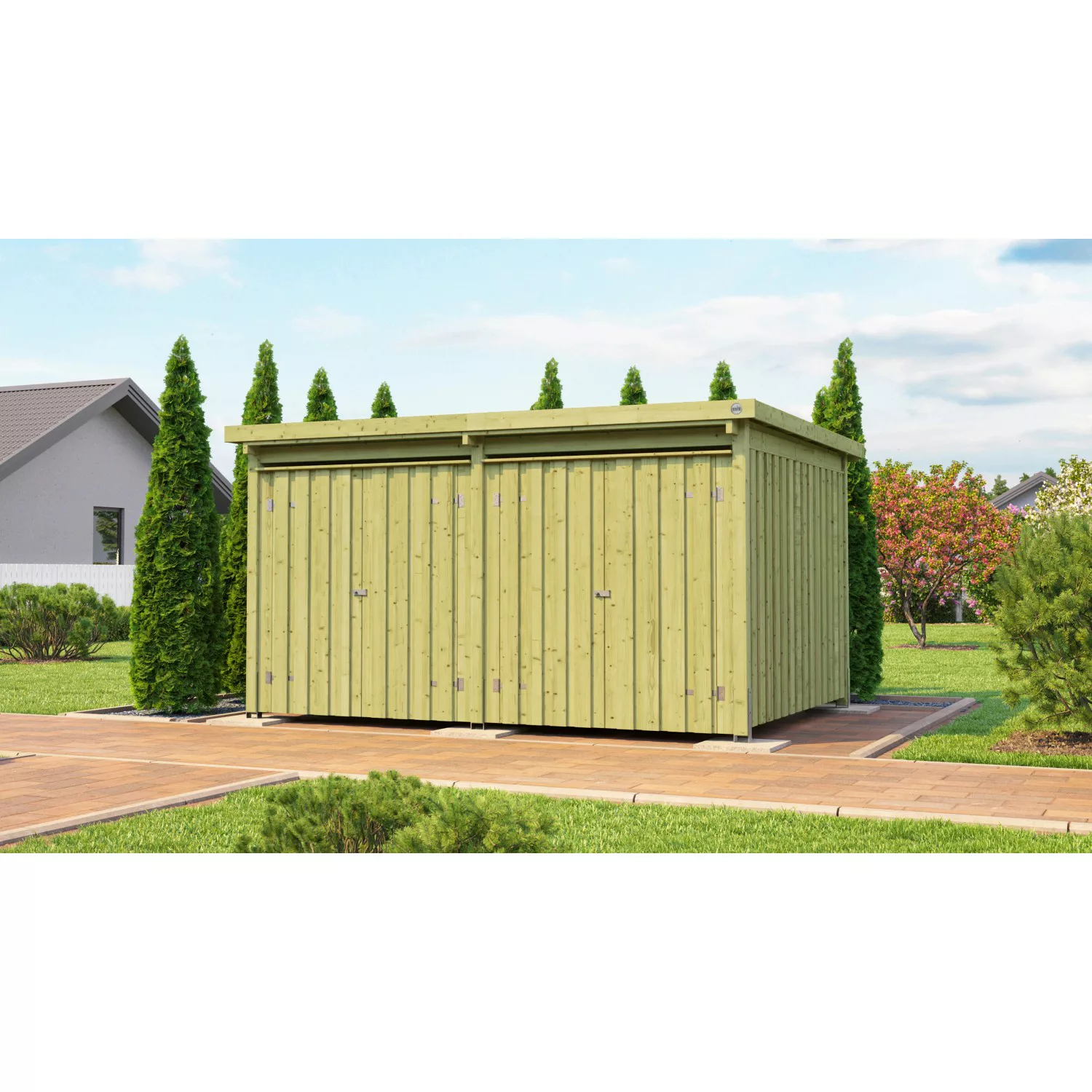 weka Gerätehaus "Lagerhaus 607 Variante 3, kdi, 20 mm" günstig online kaufen