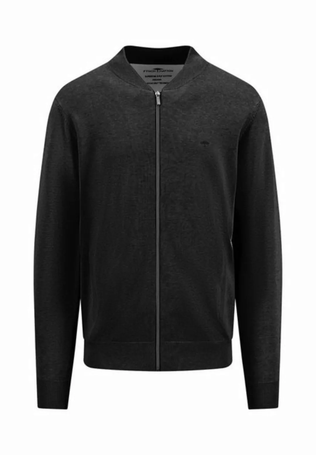 FYNCH-HATTON Strickjacke Fynch-Hatton Herren Strickjacke - schwarz (1-tlg) günstig online kaufen