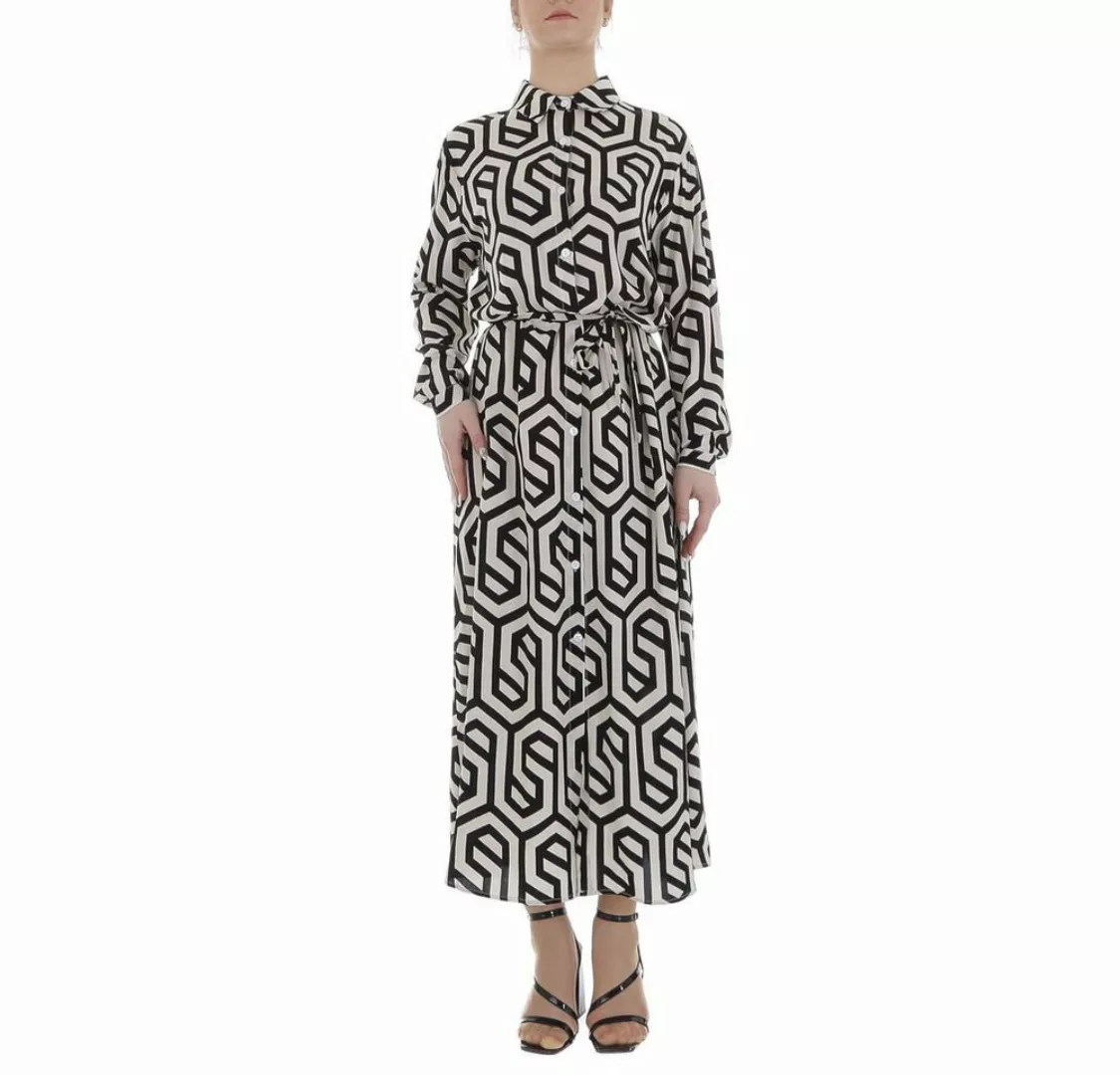 Ital-Design Maxikleid Damen Freizeit (85885229) Ornamente Blusenkleid in Sc günstig online kaufen