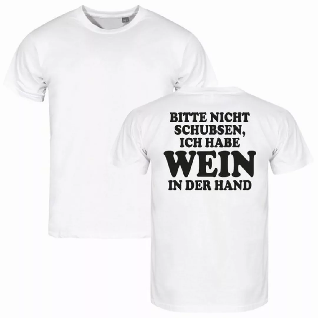 deinshirt Print-Shirt Herren T-Shirt Bitte nicht schubsen habe Wein in der günstig online kaufen