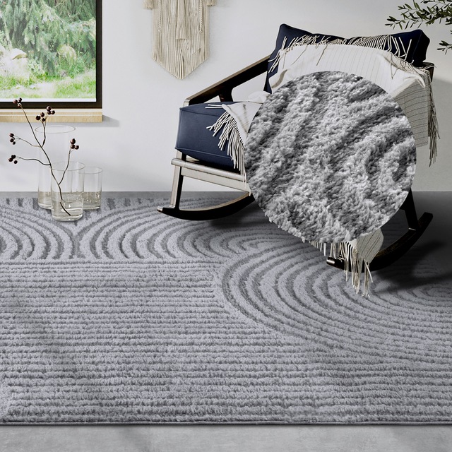 ELLE DECORATION Designteppich »Chappe«, rechteckig, 18 mm Höhe, Shaggy, Läu günstig online kaufen