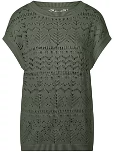 Rundhals-Pullover Peter Hahn grün günstig online kaufen