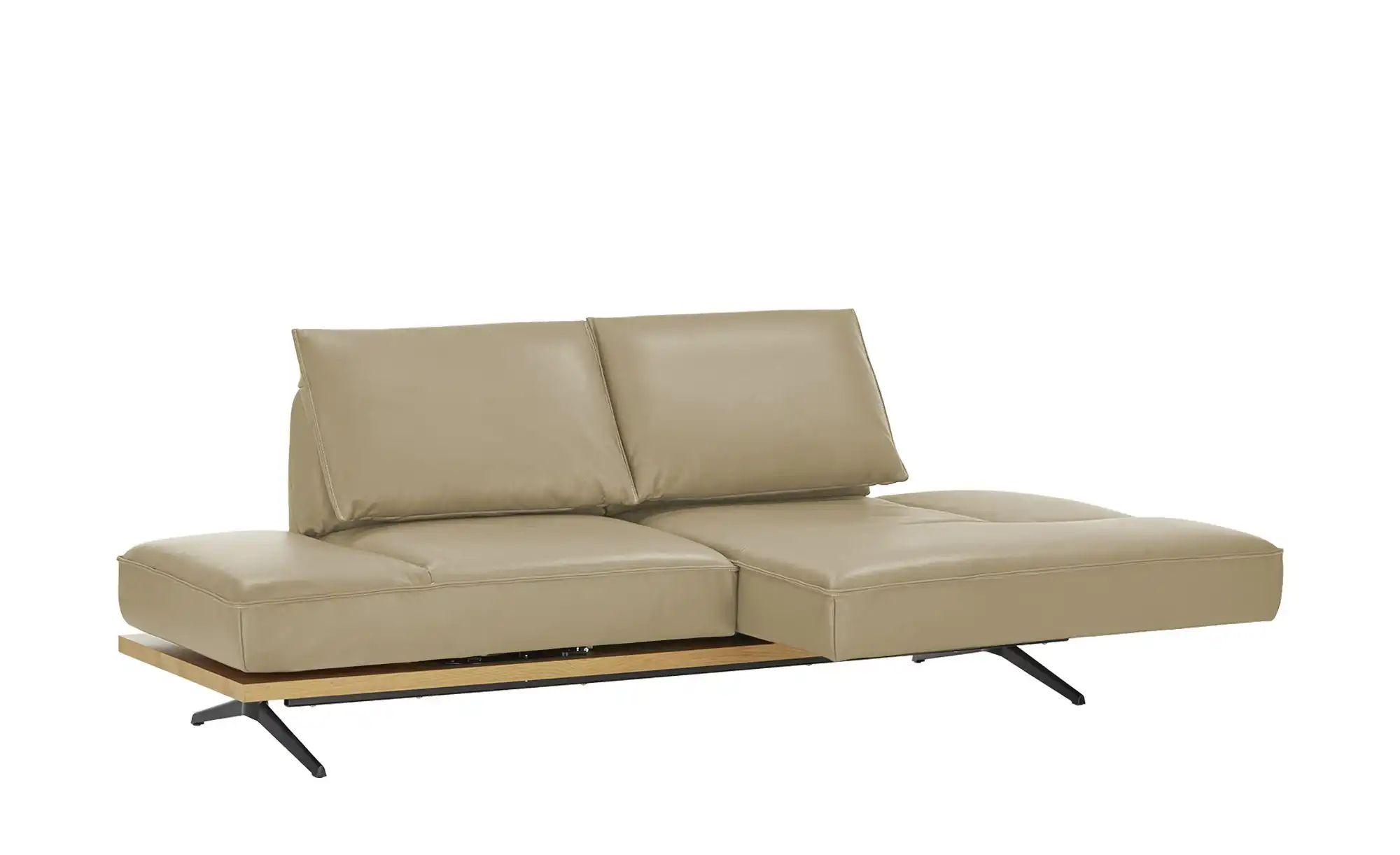 KOINOR Ecksofa Echtleder Phoenix ¦ beige ¦ Maße (cm): B: 240 H: 116 T: 132. günstig online kaufen