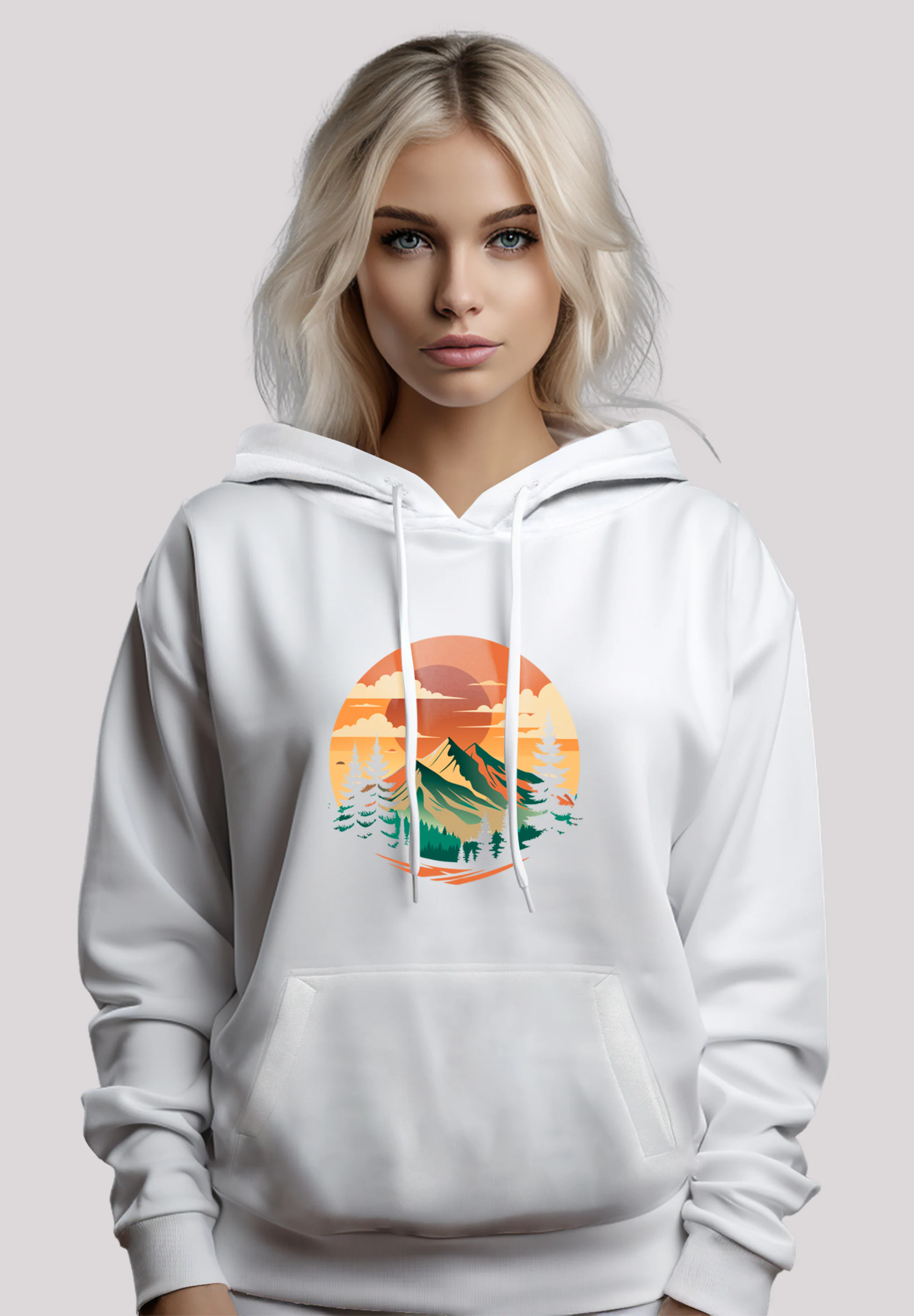 F4NT4STIC Kapuzenpullover "Sonnenuntergang Berglandschaft", Premium Qualitä günstig online kaufen