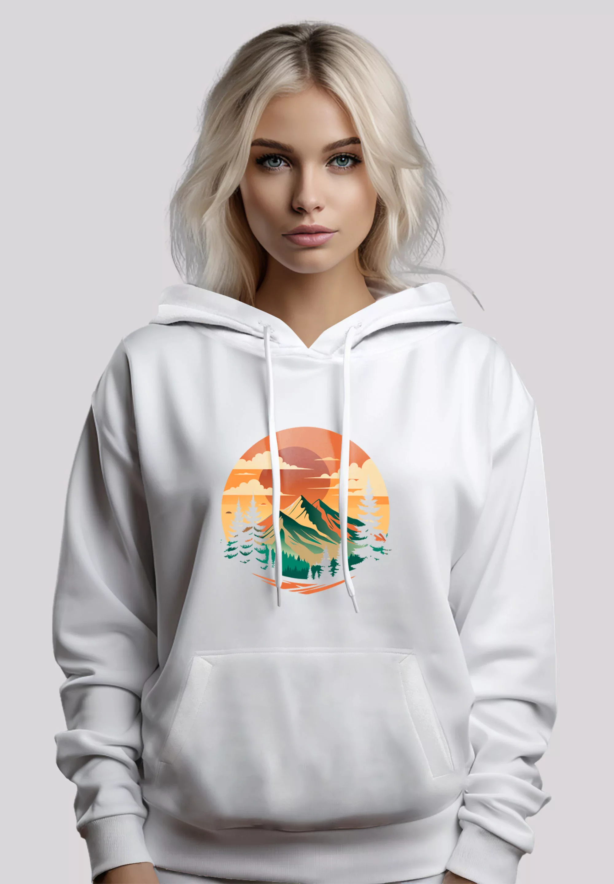 F4NT4STIC Kapuzenpullover "Sonnenuntergang Berglandschaft", Premium Qualitä günstig online kaufen