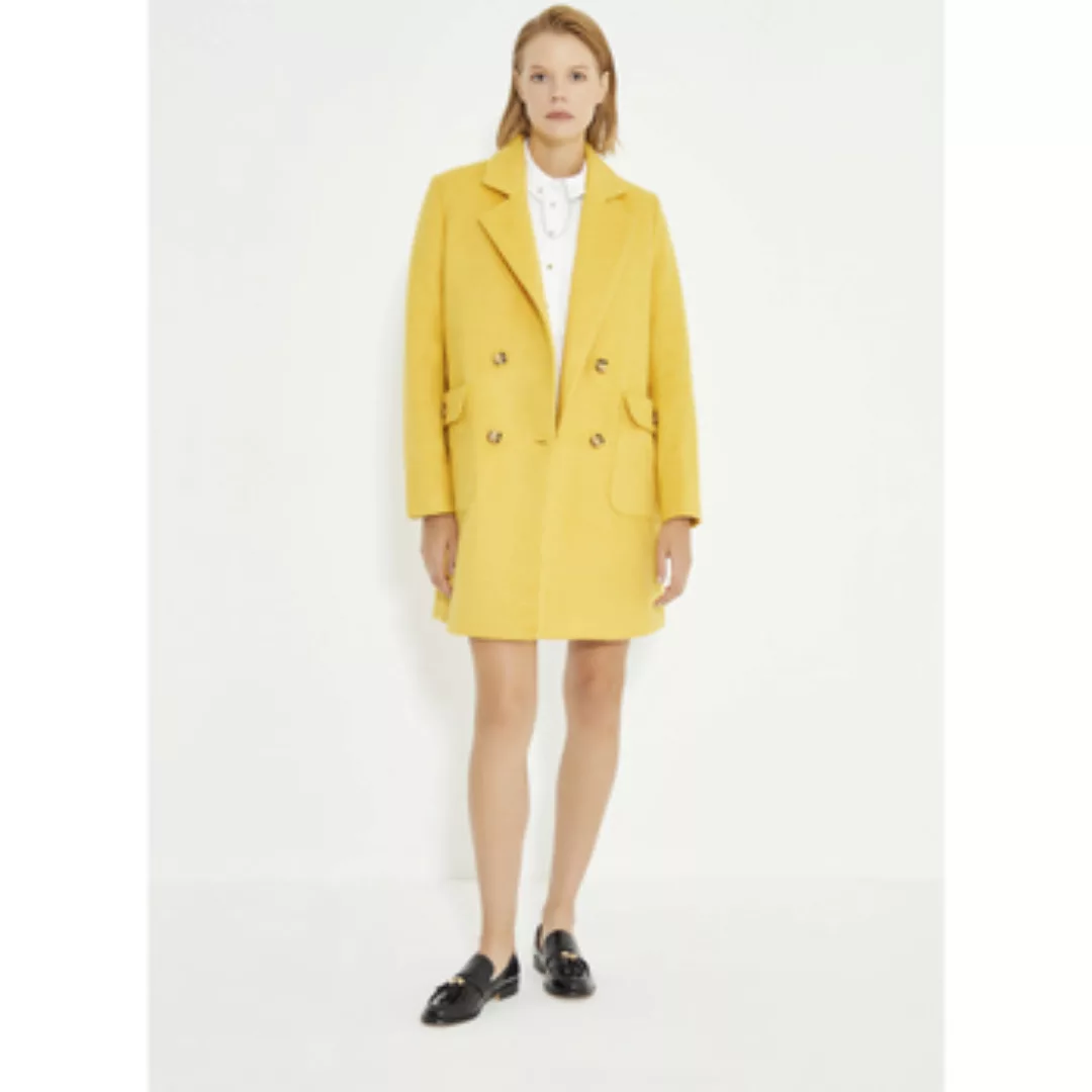 Just Like You  Damenmantel Yellow Double Breasted Women's Coat günstig online kaufen