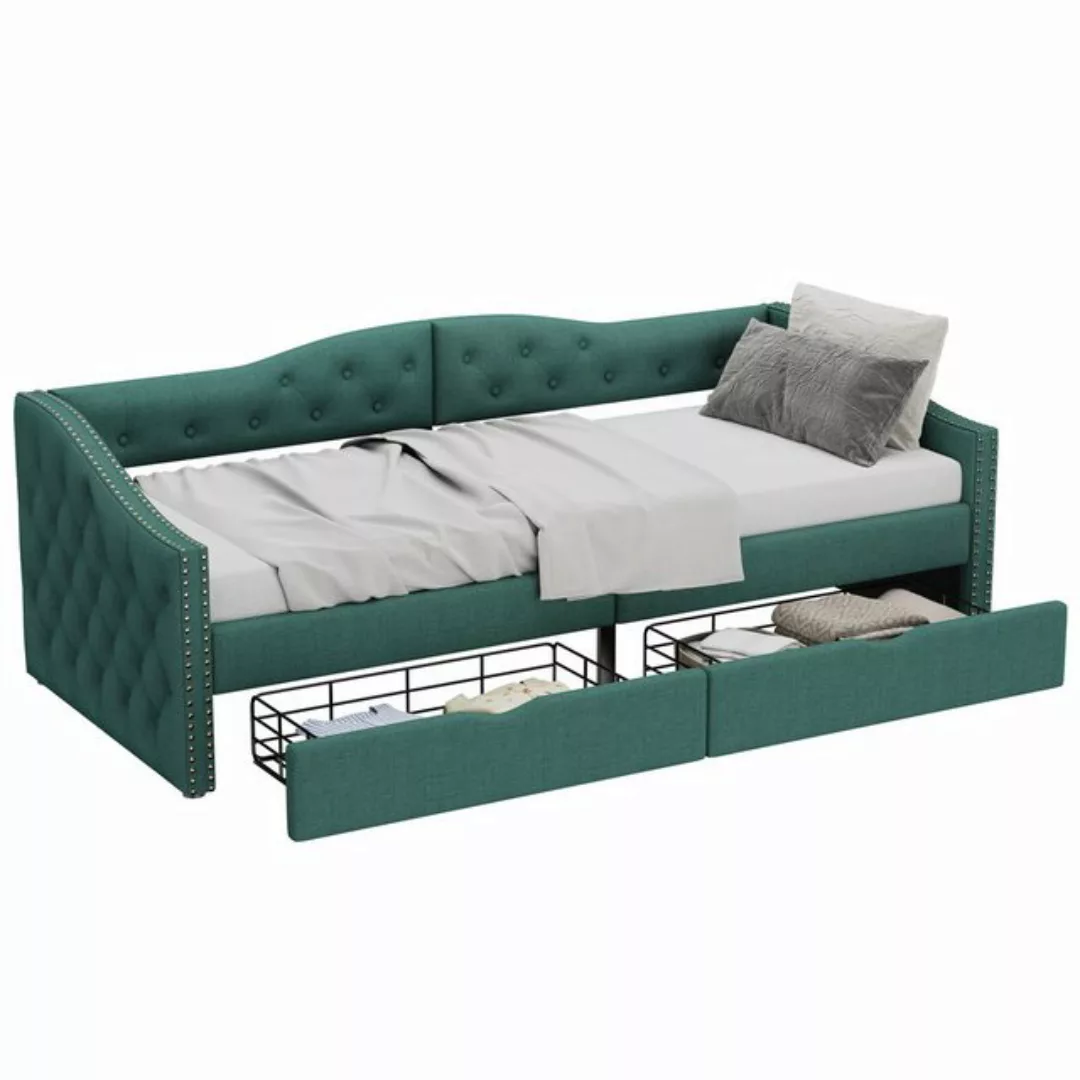 Gotagee Schlafsofa Polsterbett Tagesbett 90x200cm Sofabett Einzelbett mit S günstig online kaufen