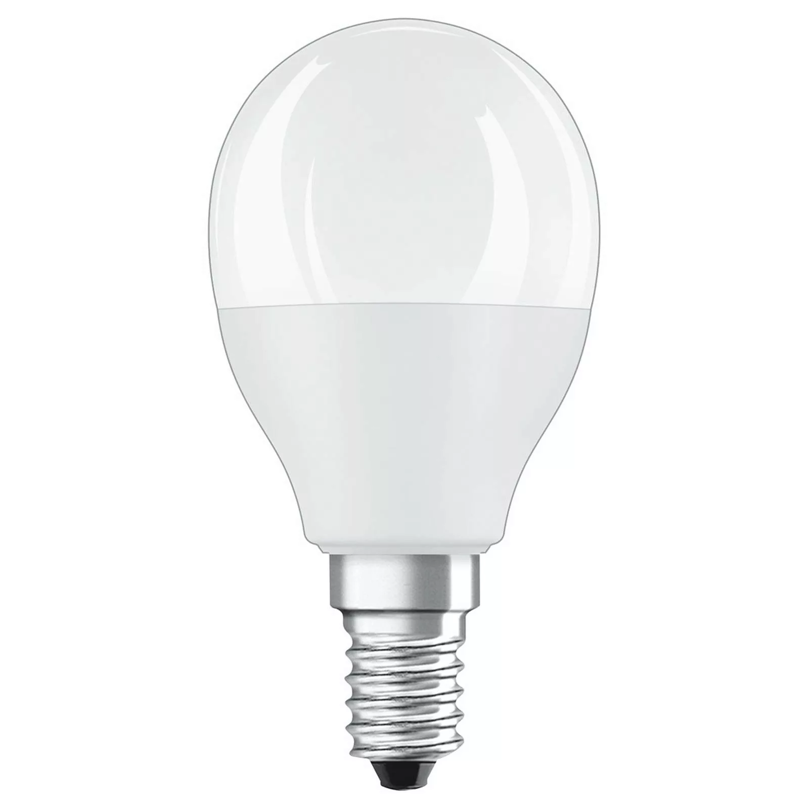 Osram LED Lampe ersetzt 40W E14 Tropfen - P48 in Weiß 4,9W 470lm 2700K dimm günstig online kaufen