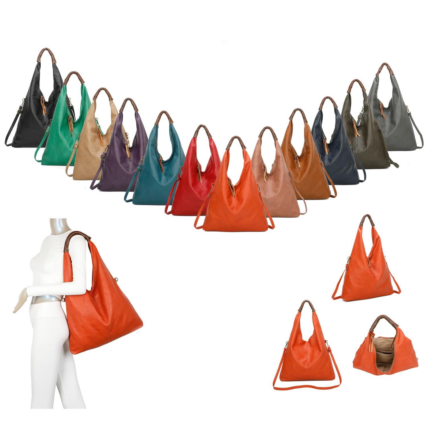 ITALYSHOP24 Schultertasche XXL Damen Shopper Tasche günstig online kaufen