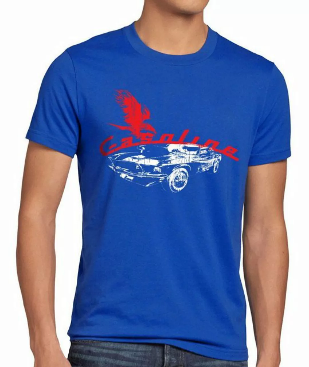 style3 Print-Shirt Herren T-Shirt Muscle Car auto gas death mustang motor f günstig online kaufen