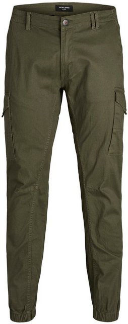 Jack & Jones Herren Cargo Hose JPSTPAUL JJFLAKE Plussize - Slim Fit - Grün günstig online kaufen