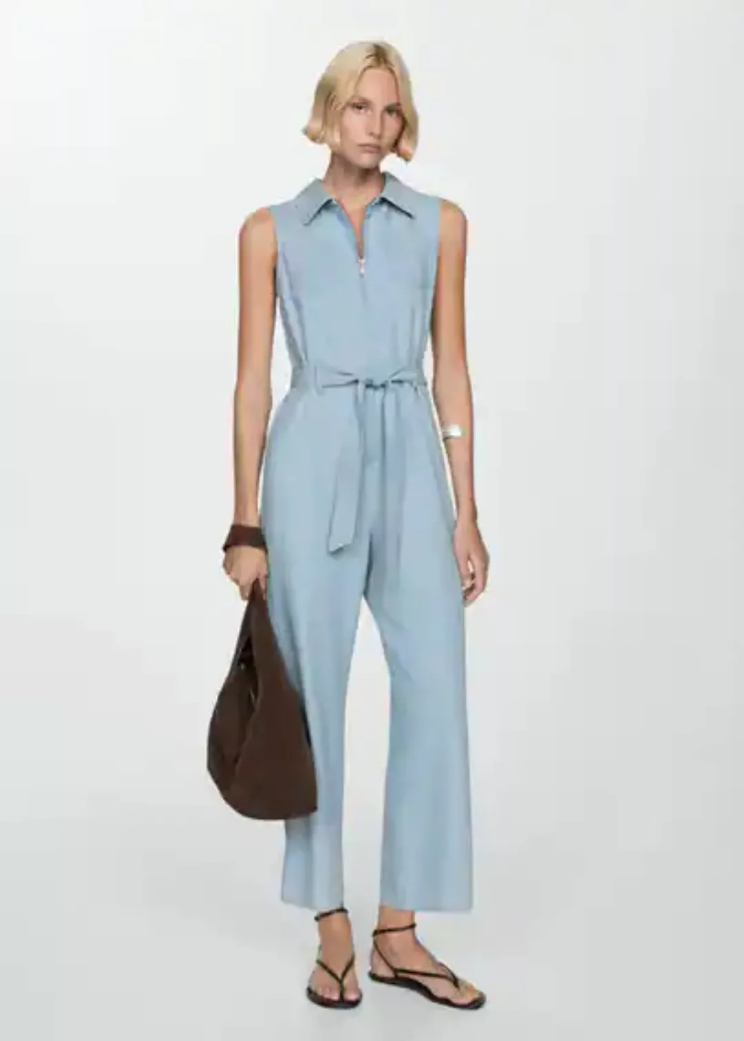 Jeans-Jumpsuit mit Gürtel günstig online kaufen