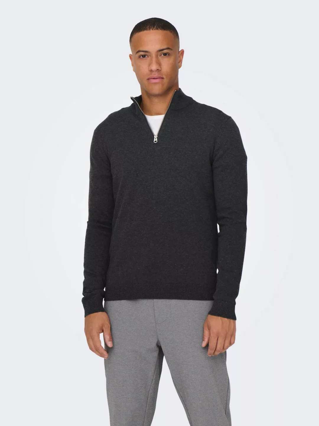 ONLY & SONS Strickpullover ONSALEX REG 12 HALF ZIP KNIT günstig online kaufen