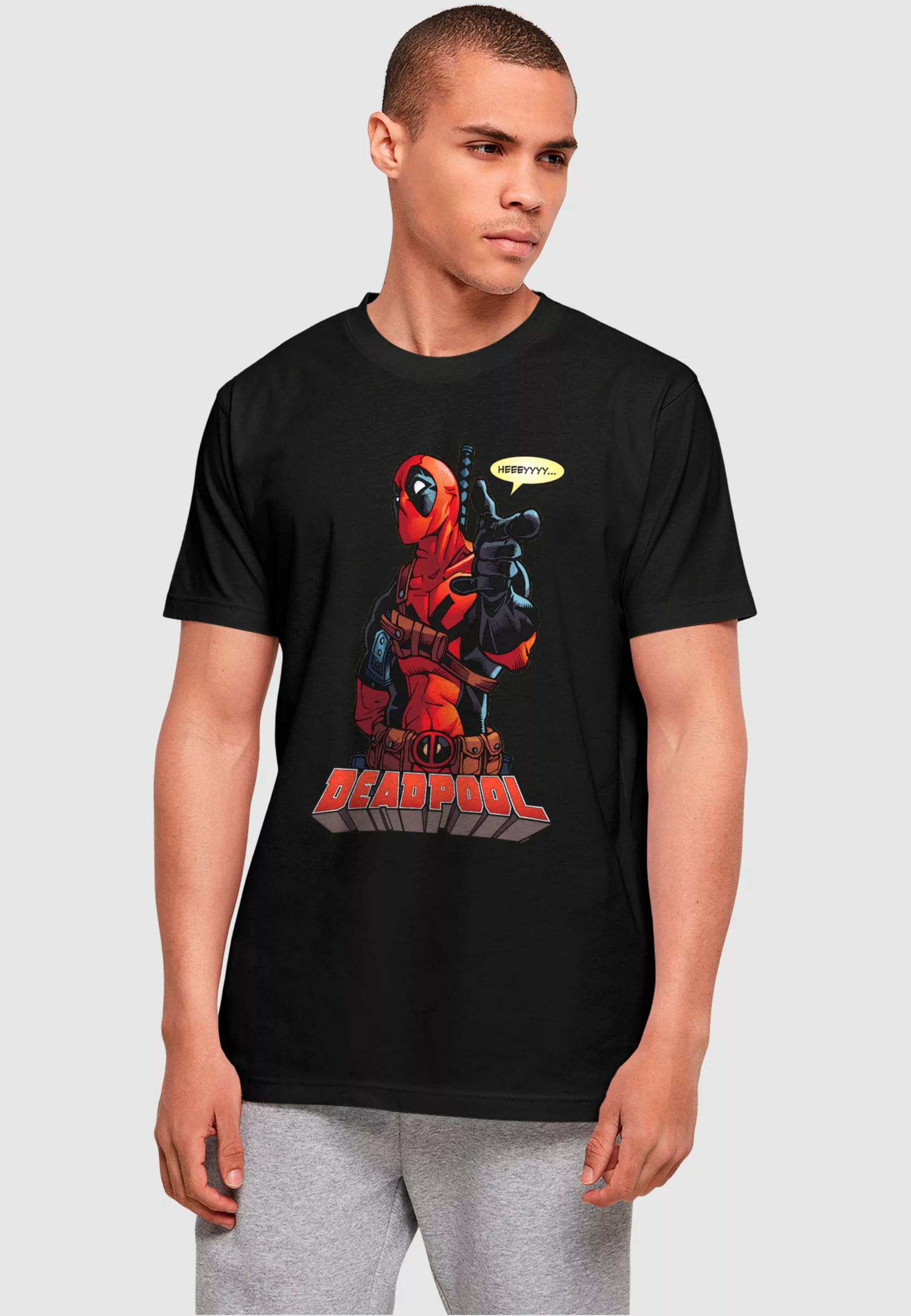 ABSOLUTE CULT T-Shirt "ABSOLUTE CULT Herren Deadpool - Hey You T-Shirt" günstig online kaufen