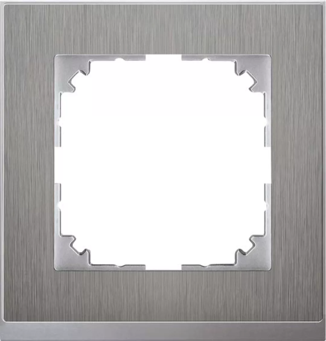 Merten Decor-Rahmen 1-fach Edelstahl/aluminium MEG4010-3646 günstig online kaufen