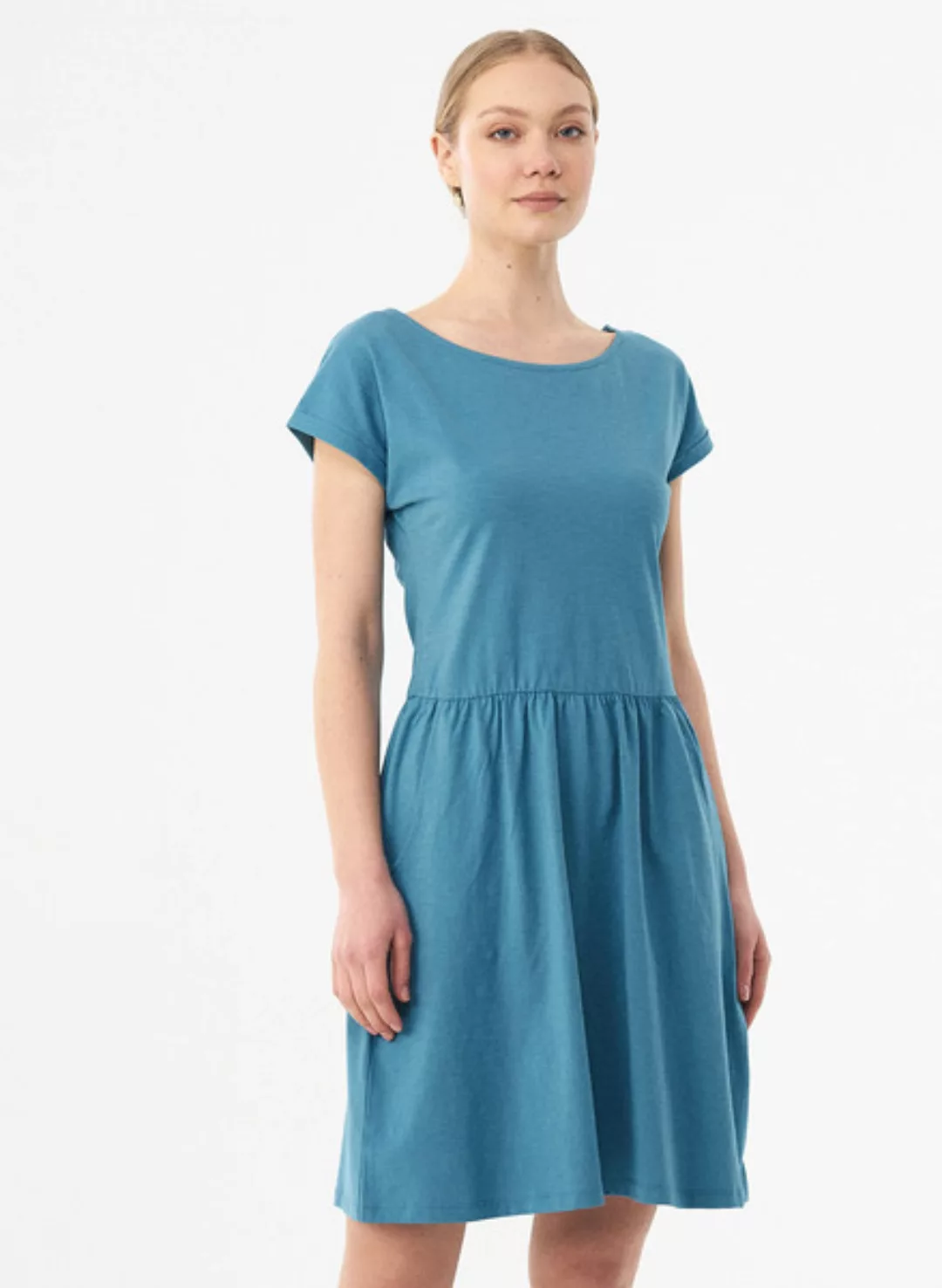 Slub-jersey-kleid Aus Bio-baumwolle günstig online kaufen