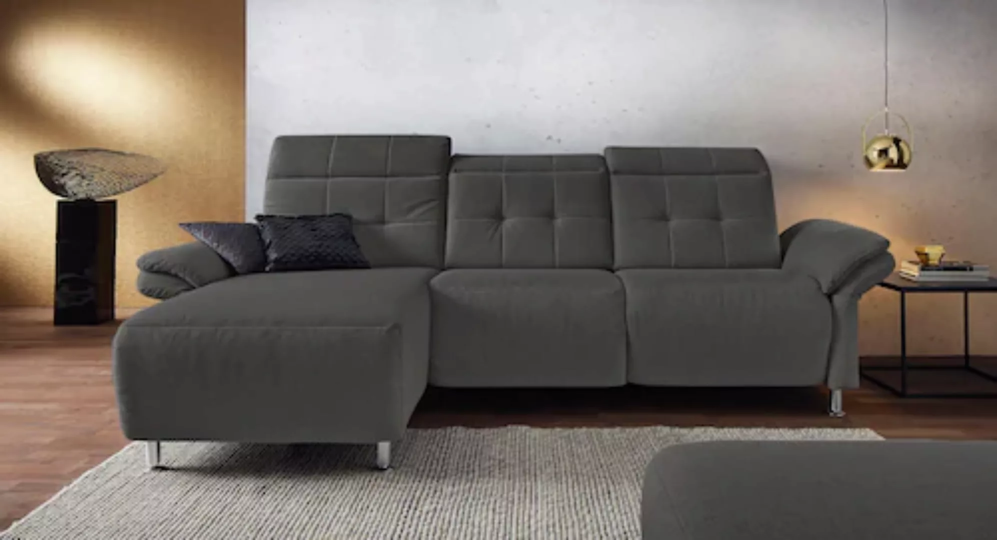 Places of Style Ecksofa "Manhattan L-Form", 2 Sitze mit elektrischer Relaxf günstig online kaufen