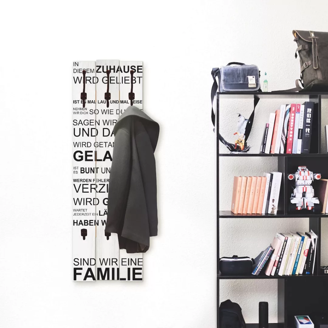 Artland Garderobenleiste "In diesem Zuhause weiß" günstig online kaufen