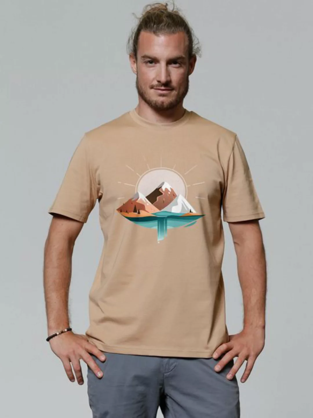 wat? Apparel Print-Shirt Sunrise & Lake (1-tlg) günstig online kaufen