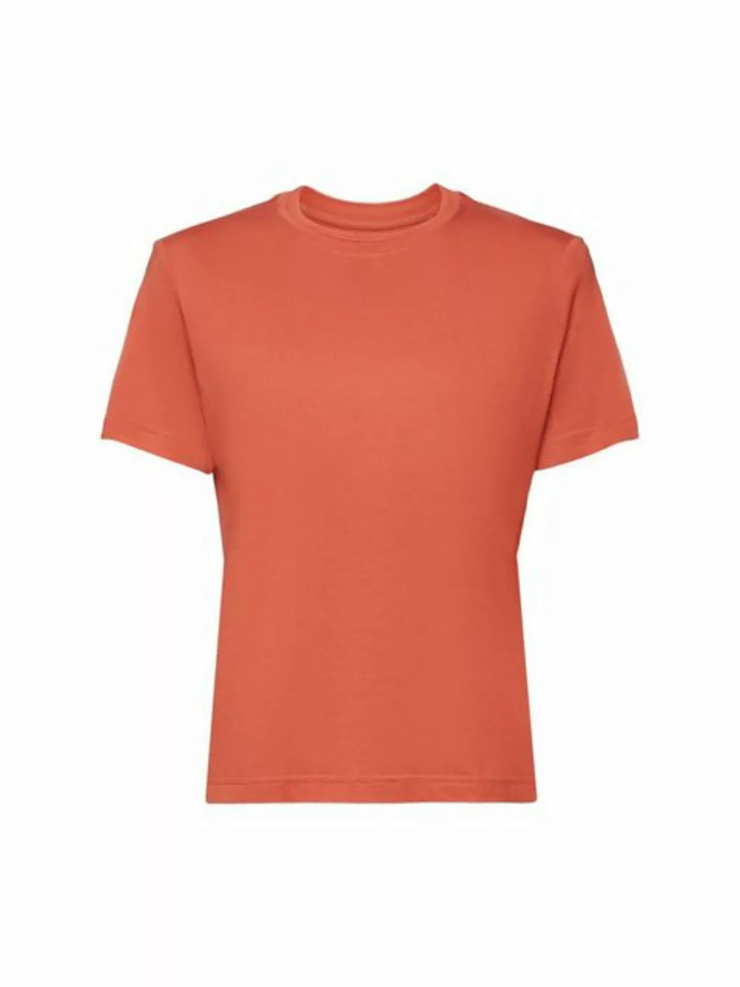 Esprit T-Shirt T-Shirt mit Rundhalsausschnitt, 100 % Baumwolle (1-tlg) günstig online kaufen