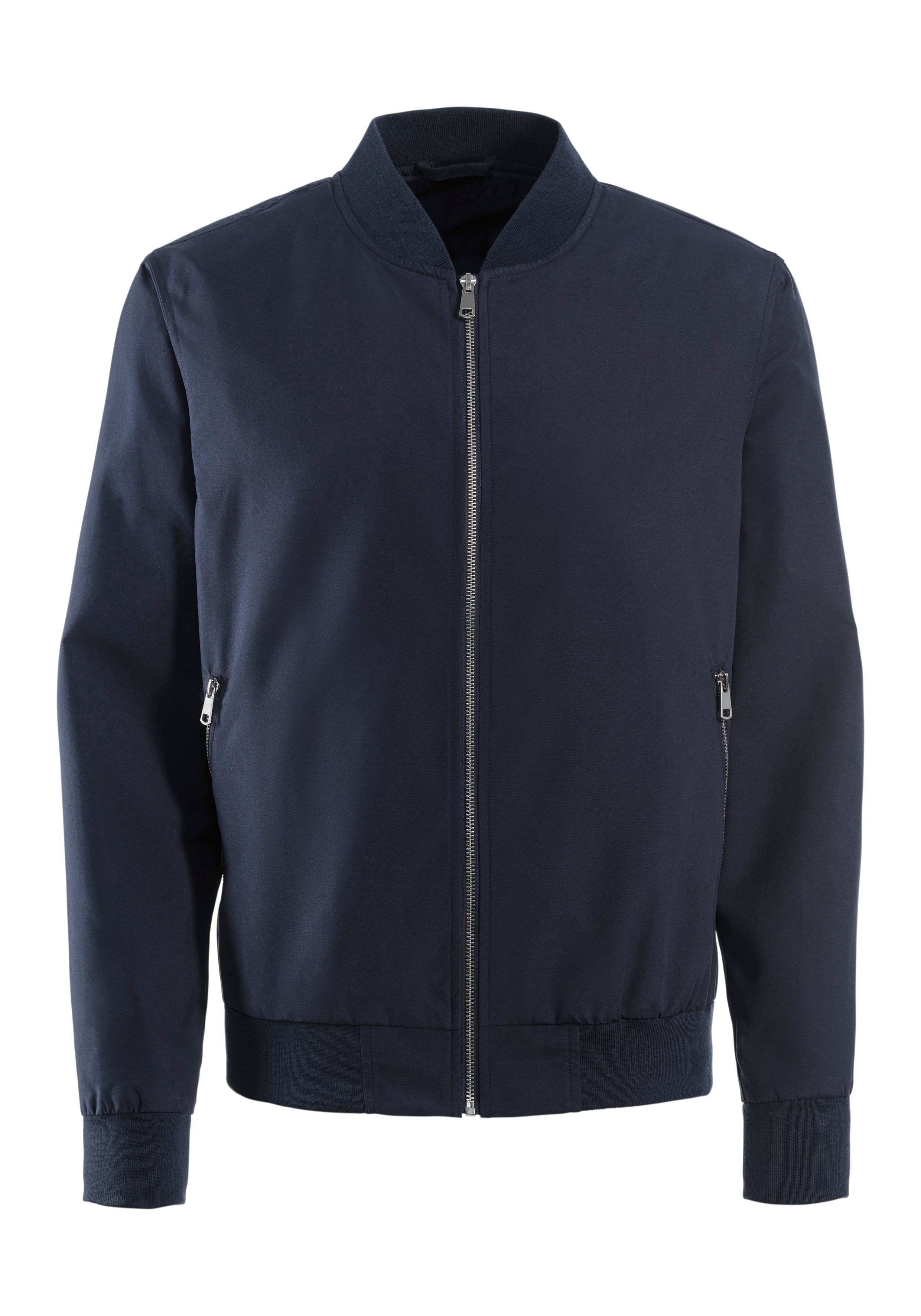 John Devin Bomberjacke "/ Blouson mit Rippkragen", Pilotenjacke / Übergangs günstig online kaufen