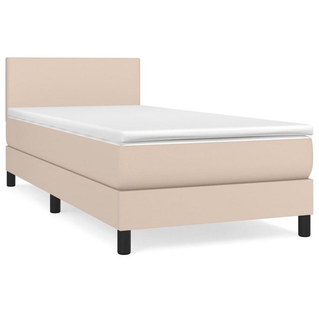 vidaXL Boxspringbett Bett Boxspringbett mit Matratze Kunstleder (90 x 190 c günstig online kaufen