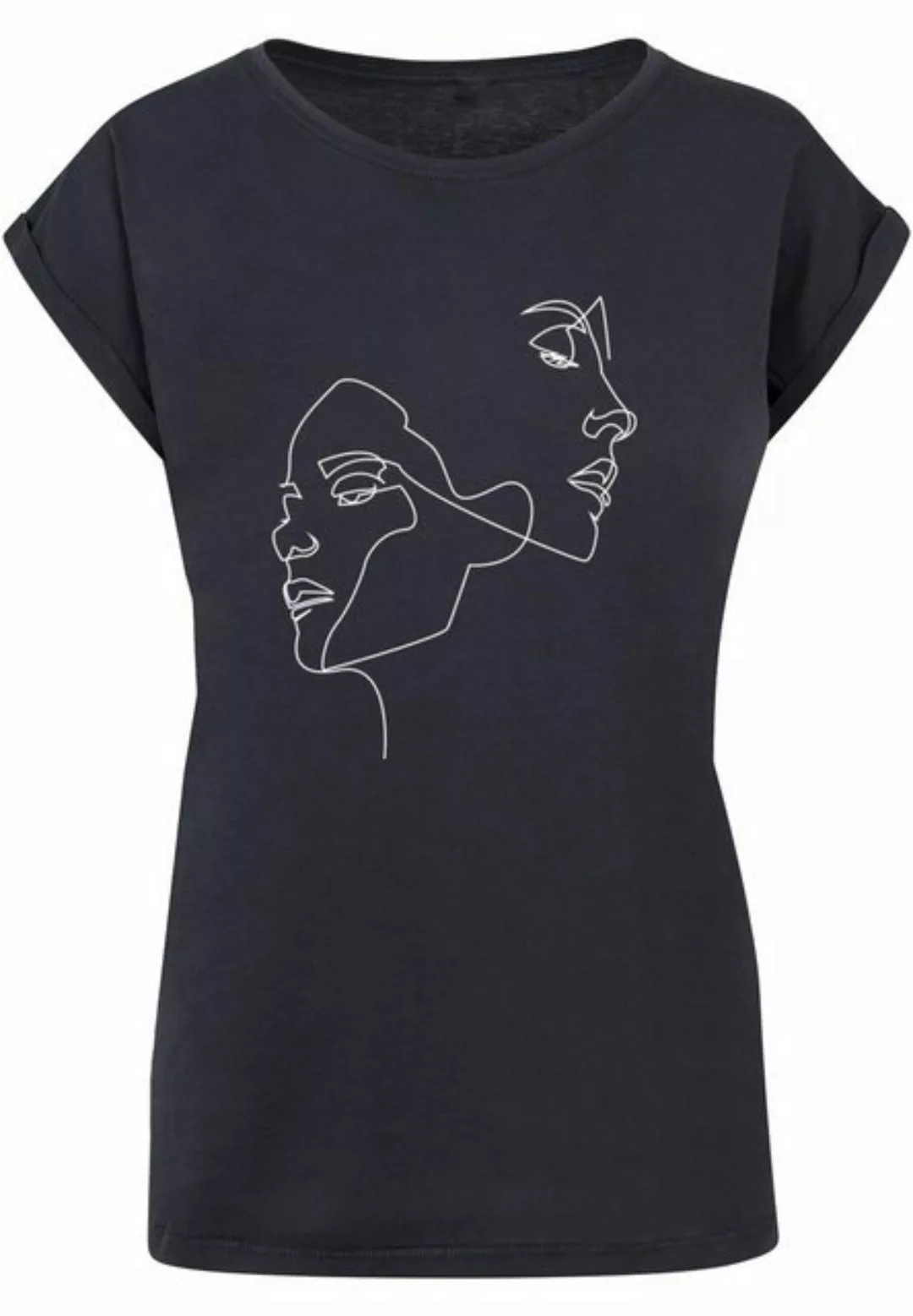 MisterTee T-Shirt MisterTee Damen Ladies One Line Extended Shoulder Tee (1- günstig online kaufen
