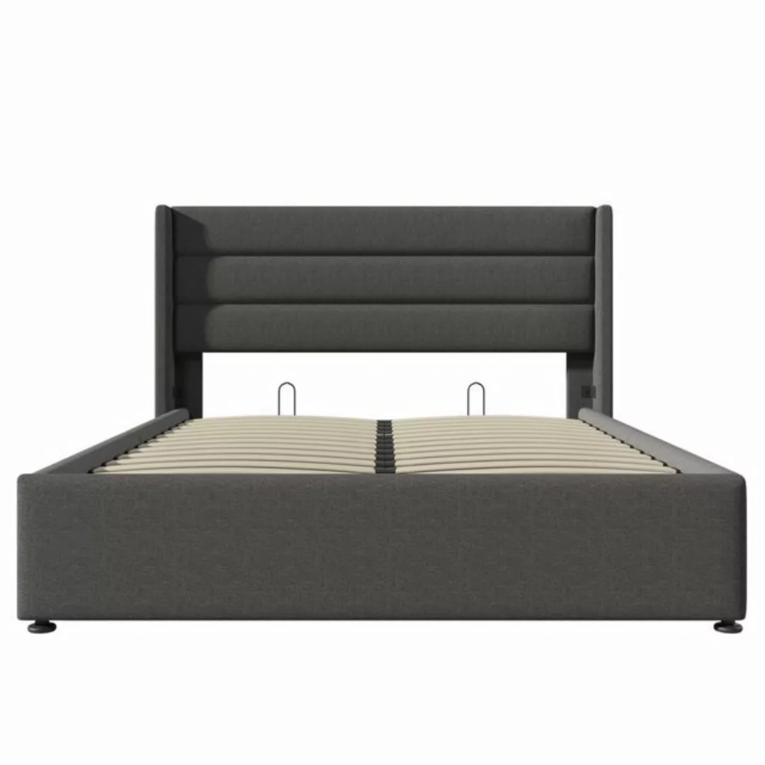 Sweiko Polsterbett (160*200cm), Doppelbett mit Kopfteil und Lattenrost, Sta günstig online kaufen