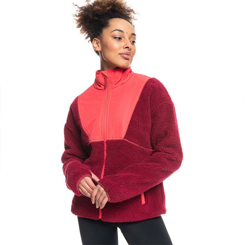 Roxy Unforgettable Landscapes Fleecejacke Mit Reißverschluss S Tibetan Red günstig online kaufen