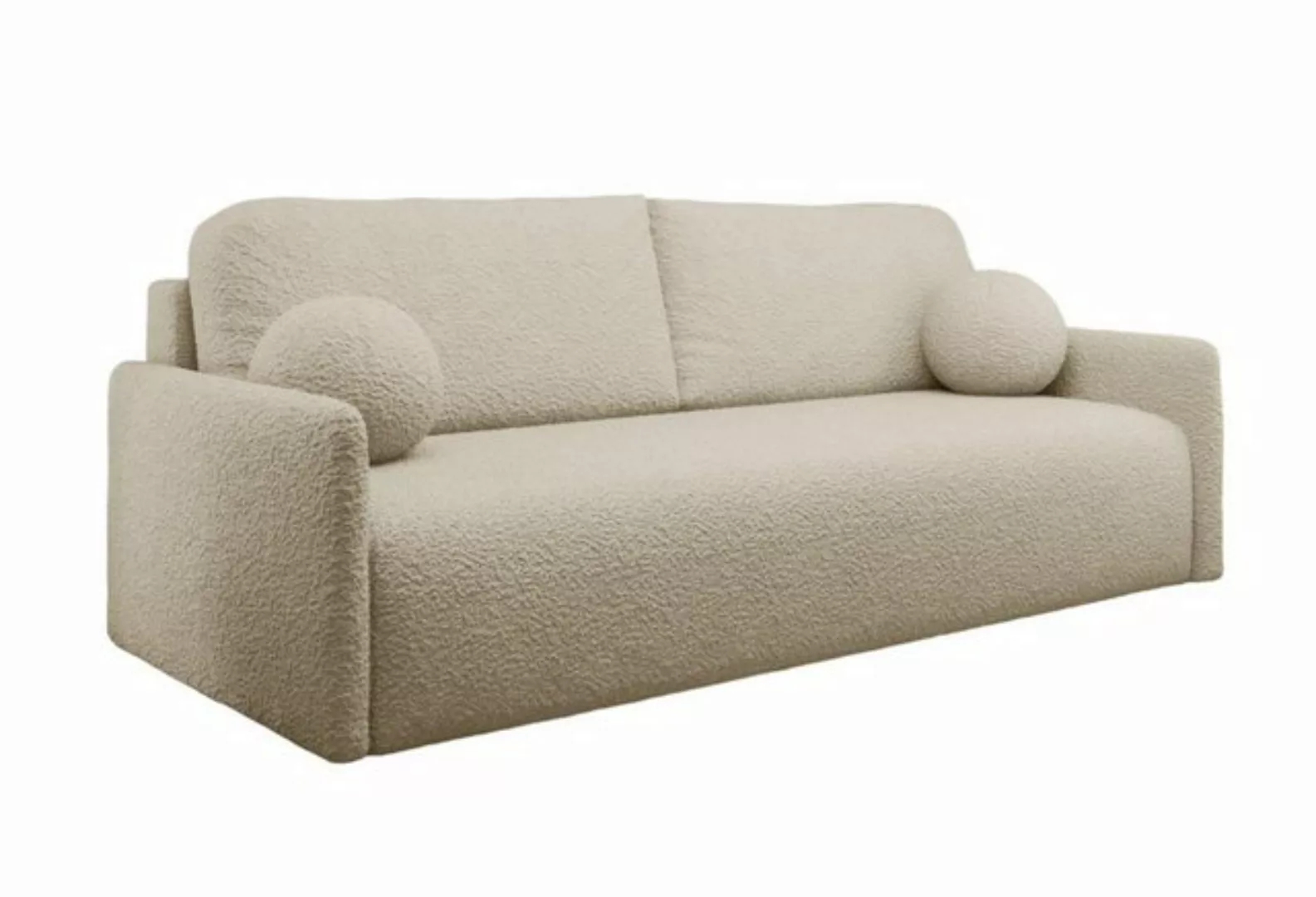 Compleo Schlafsofa kleine mit Bettkasten STYLO, Polstersofa, Breite: 206 cm günstig online kaufen