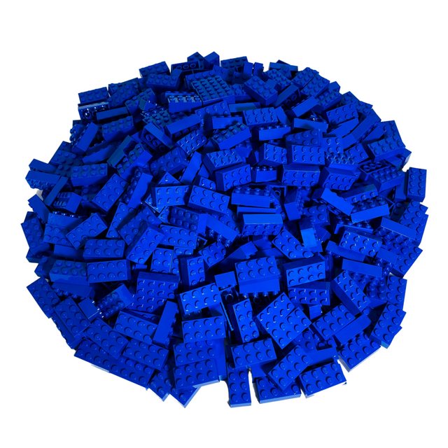 LEGO® Spielbausteine LEGO® 2x4 Steine Hochsteine Blau - 3001 NEU! Menge 25x günstig online kaufen
