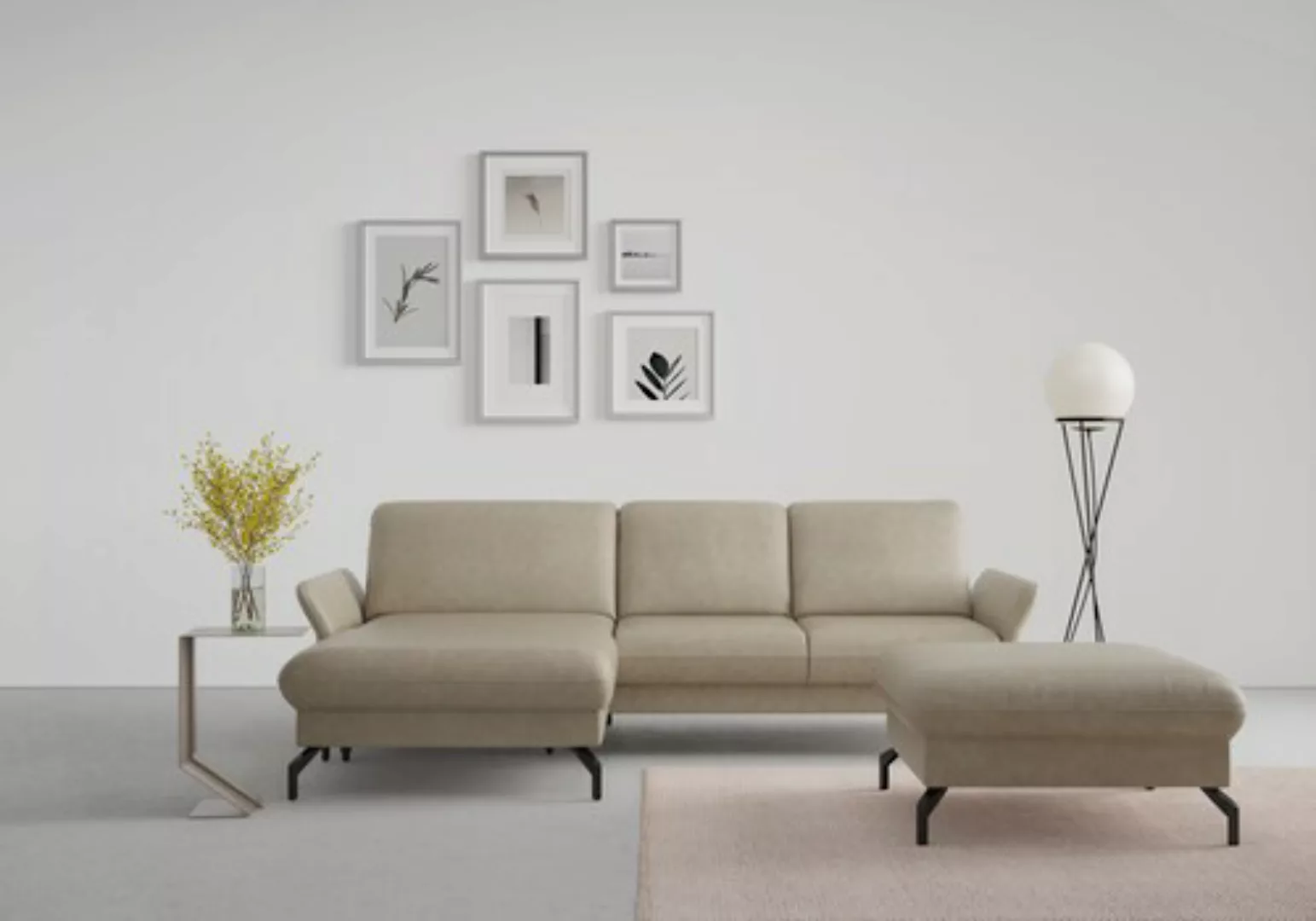 sit&more Ecksofa »Fashion L-Form«, wahlweise mit Kopfteilverstellung und Vo günstig online kaufen