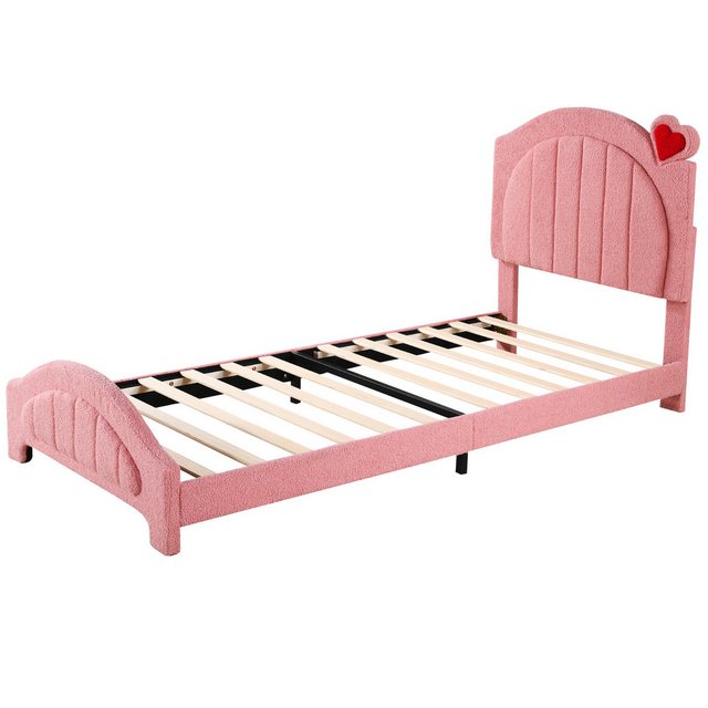 RIYO Polsterbett Kinderbett Doppelbett 90x200 cm Höhenverstellbares Kopftei günstig online kaufen