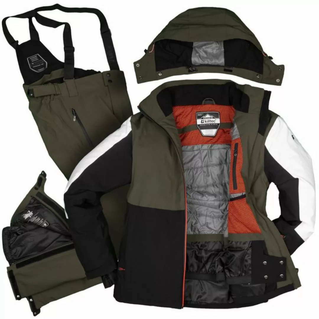 Killtec Skianzug Herren Skijacke + Skihose (grün/schwarz/weiß, Gr. 3XL) günstig online kaufen