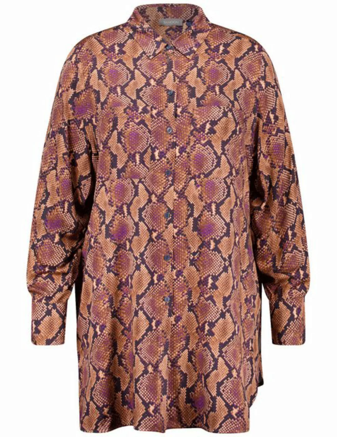 Samoon Langarmbluse Longbluse mit Schlangen-Print günstig online kaufen