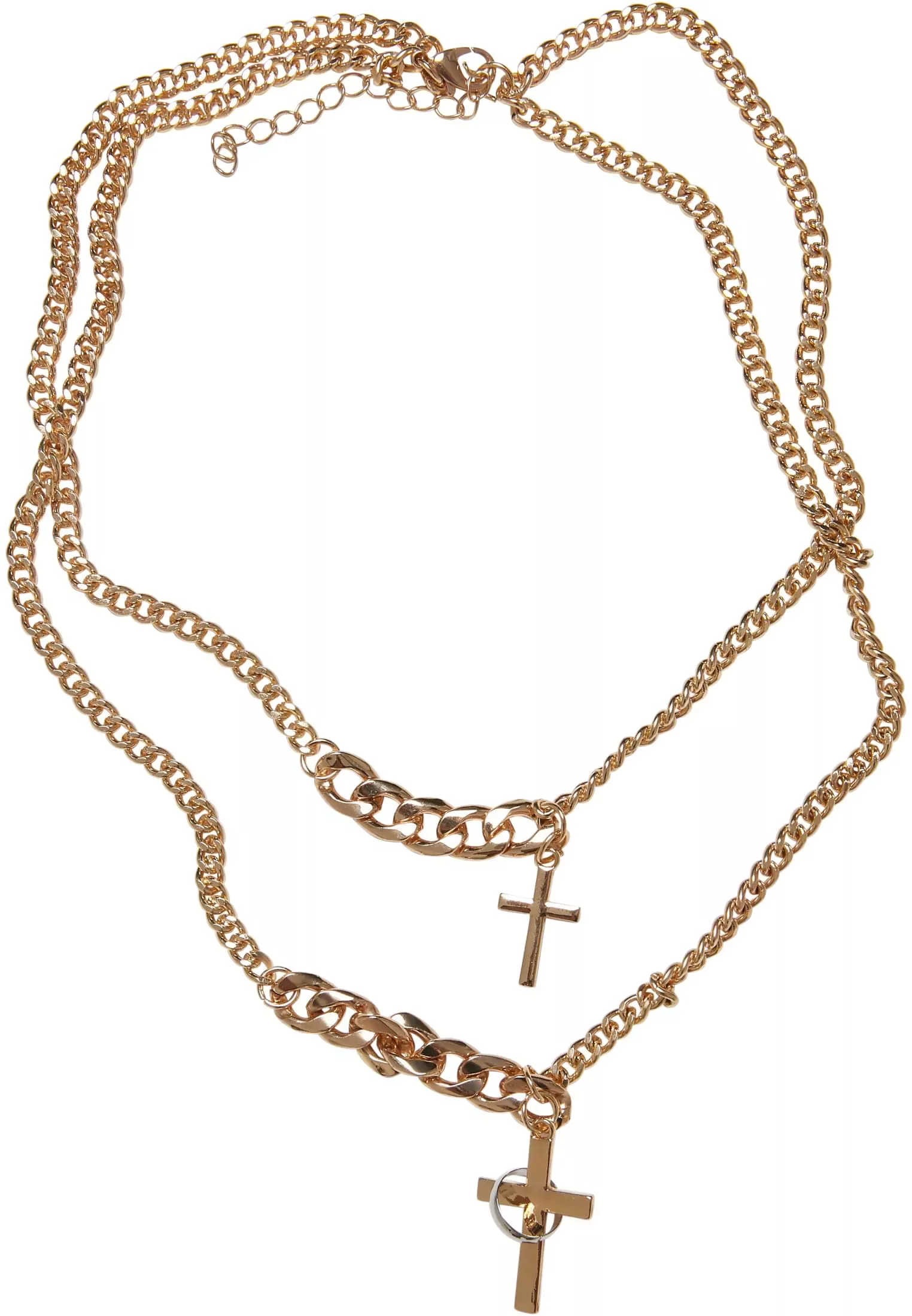 URBAN CLASSICS Schmuckset "Accessoires Various Chain Cross Necklace", (1 tl günstig online kaufen