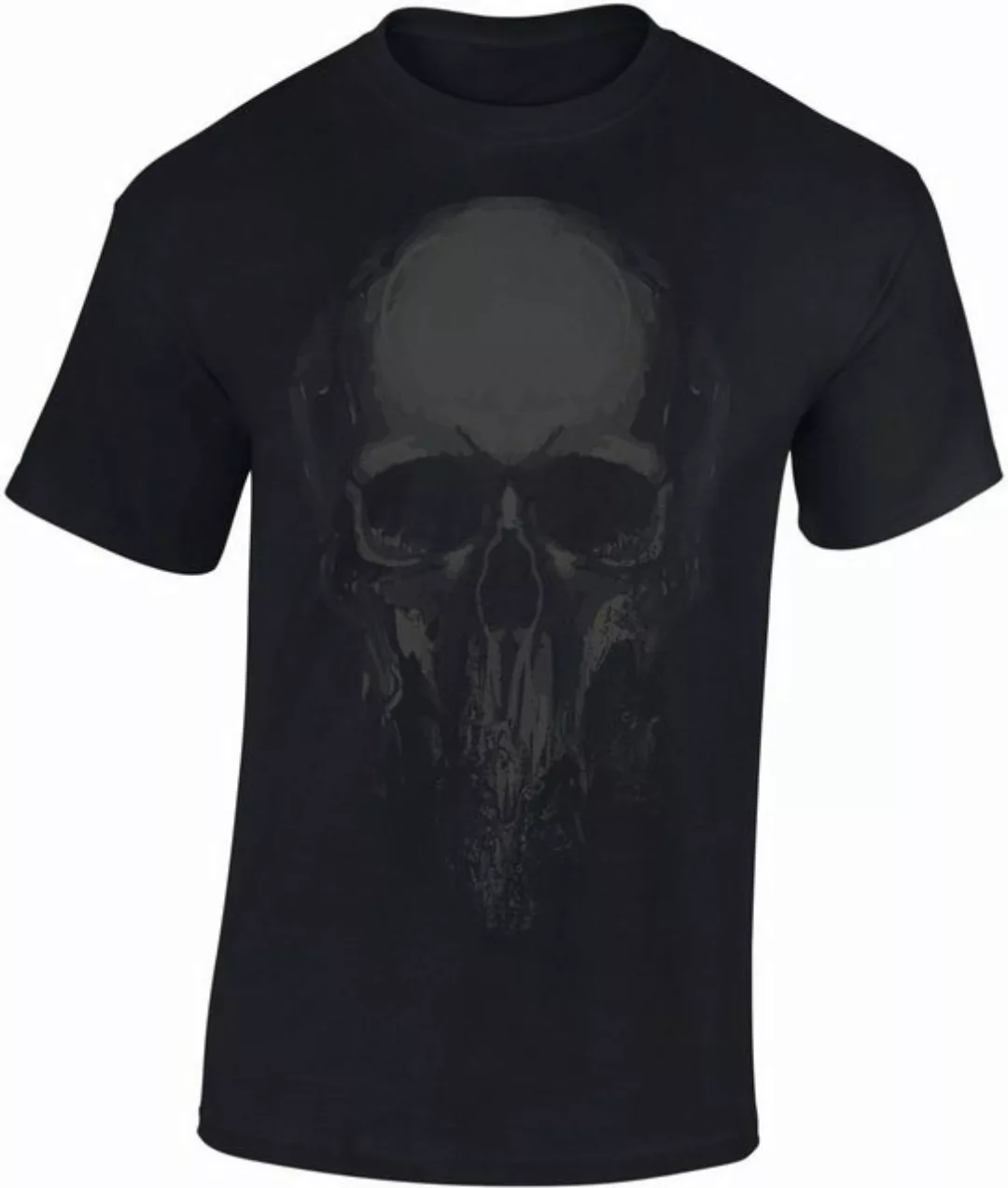 Baddery Print-Shirt Totenkopf Shirt : Totenkopf - Horror Skull Halloween De günstig online kaufen