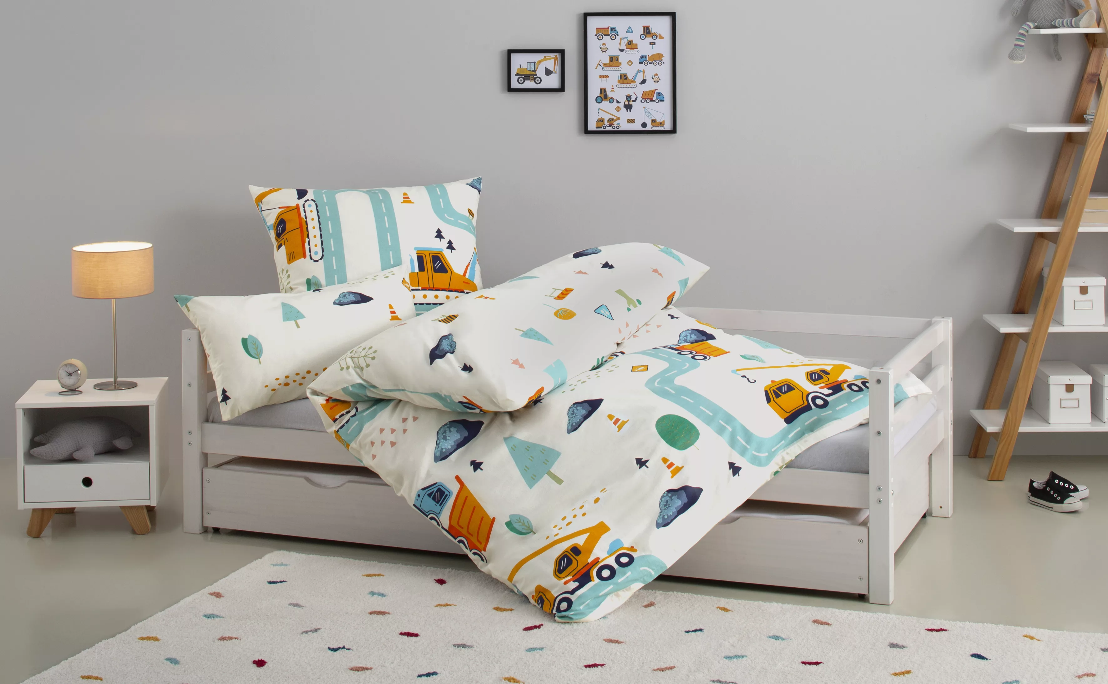 Lüttenhütt Kinderbettwäsche »CUDDLEE«, in vielen Designs: Dino,Einhorn,Welt günstig online kaufen