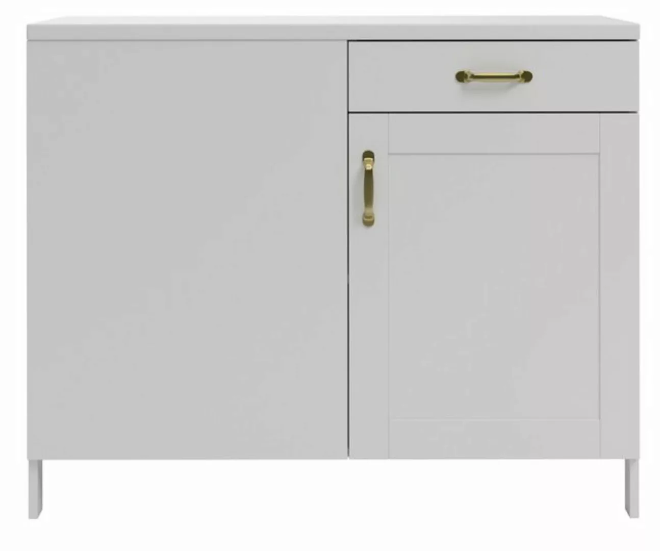 Home affaire Eckunterschrank Alba (1-St) Breite 110 cm, Kiefer massiv, 1 Tü günstig online kaufen