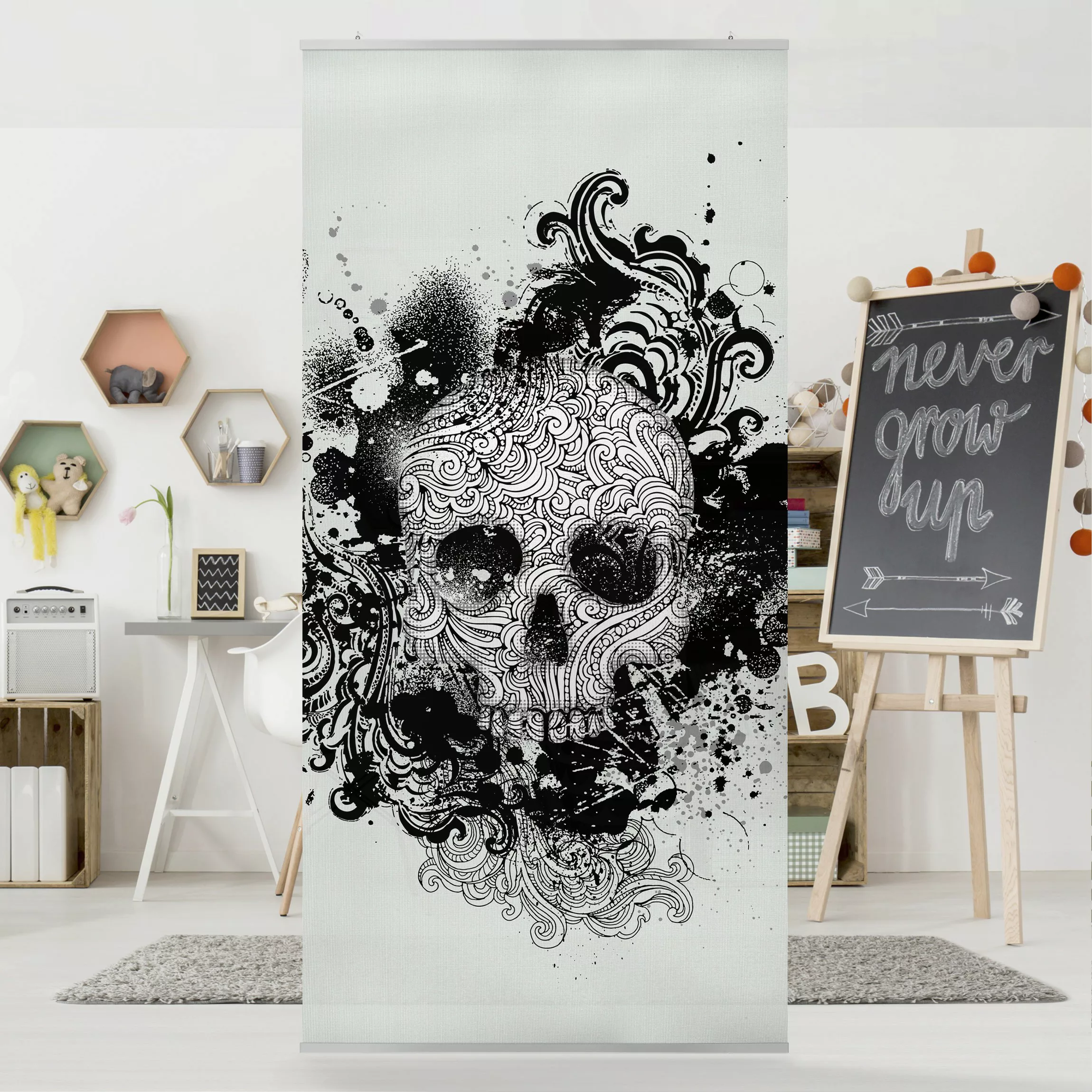 Raumteiler Muster & Textur Skull günstig online kaufen