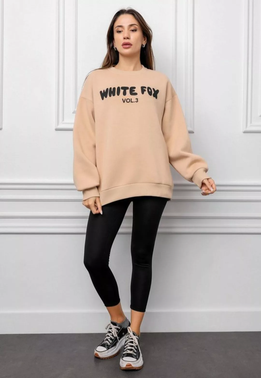 STYLEOVER Longsweatshirt Bedrucktes Sweatshirt mit Rundhalsausschnitt günstig online kaufen