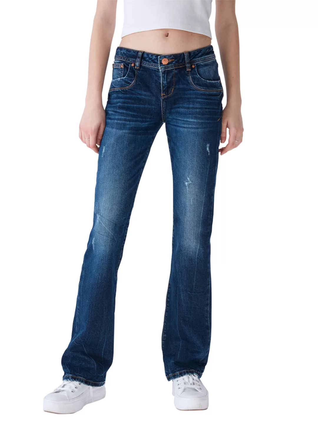 LTB Damen Jeans VALERIE Bootcut - Blau - Winona Wash günstig online kaufen