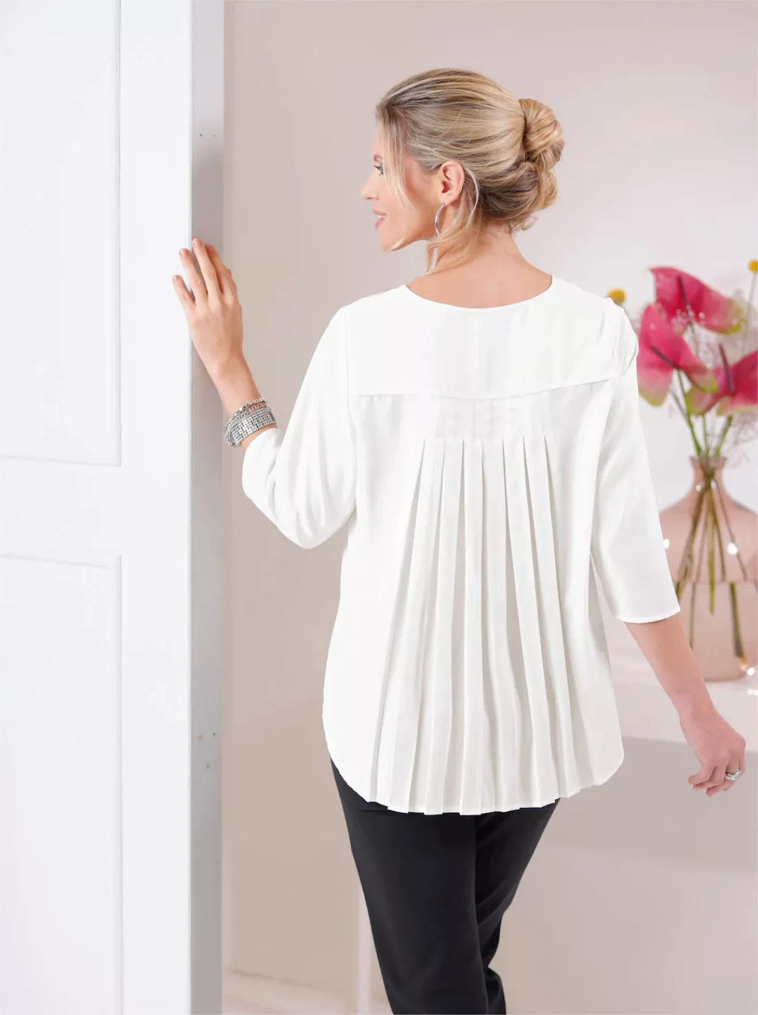 Classic Basics Plisseebluse günstig online kaufen