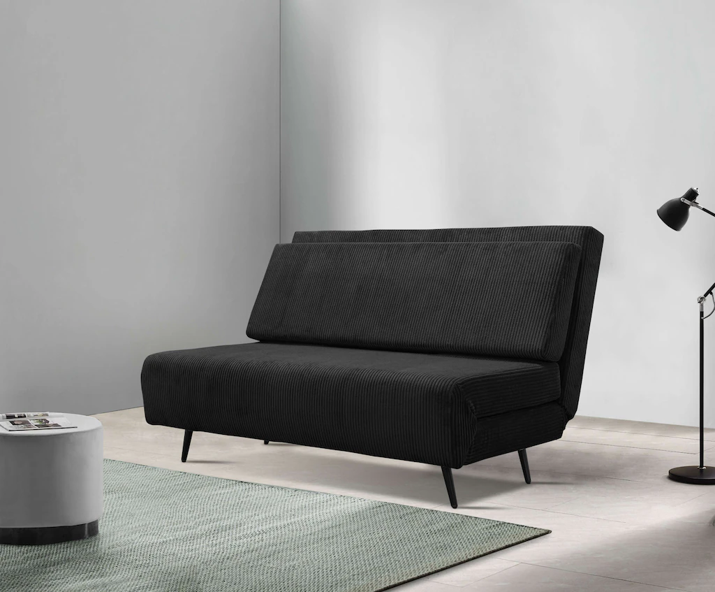 andas Schlafsofa "Linnea", Daybed mit aufklappbarer Liegefläche, in Webstof günstig online kaufen