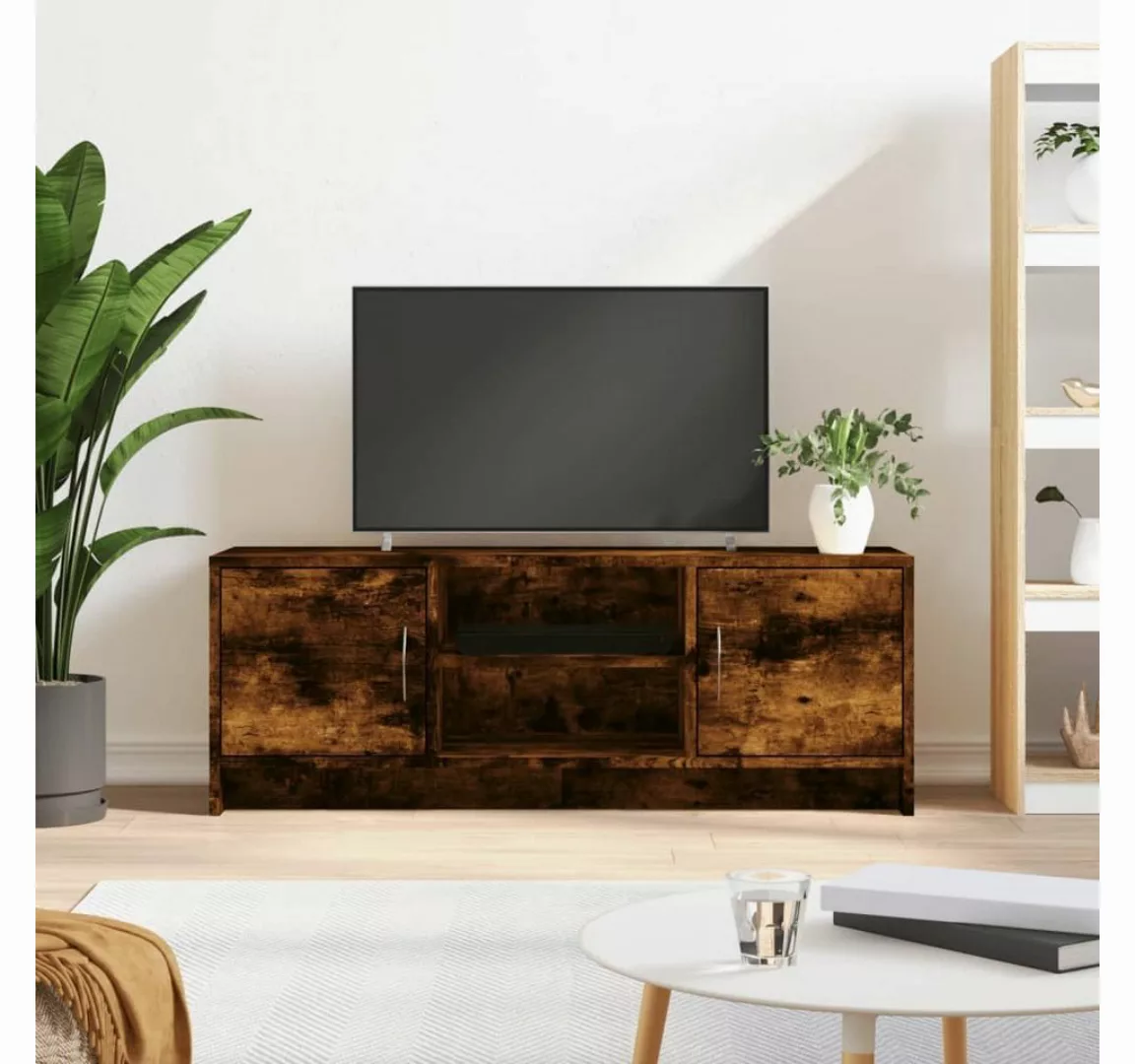 furnicato TV-Schrank Räuchereiche 102x30x37,5 cm Holzwerkstoff günstig online kaufen